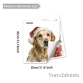 Product size chart for 2pcs Christmas golden retriever window static stickers 40x30cm - Golden Retriever & Cat Style (D20132) / 2 Pieces/Pack (30x40cm)