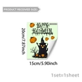 Stickers muraux Halloween fluorescents avec fantômes et citrouilles en taille 20x15cm - Style Fantôme Arbre Mort Halloween (YCG20036) / 15*20cm