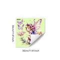 Adesivi murali fata e farfalla luminosa per cameretta 30x30cm decorazione a parete - 30x30cm (YCG6088)