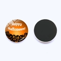 Aimant frigo Halloween 30mm en verre avec motif citrouille et texte Happy Halloween - Style Multiples Citrouilles (JY009236-6)