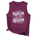 Detail of burgundy tank top featuring white cow skull print and stylish side knot design - Fuschia