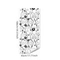 Hand-painted black floral vine window film with double-sided static cling 45x100cm - Black Floral Vine (45*100cm)