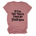 Détail du t-shirt rose à col rond et manches courtes avec impression de texte noir - S / Or Rose (Police Noire)
