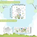 Stickers muraux fleurs et feuilles avec miroirs papillon pour chambre 75x75cm - 30*90cm+30*30cm 1 Set