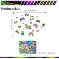 Adesivi murali gaming olografici con controller e cuffie, 72x53cm per camera da gioco - Set di Elementi di Gioco Olografici / 30*40cm