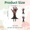 Flacher 2D Halloween Gartenstecker als Zombiehand mit detaillierten Maßen - Zombie-Hand-Stil (DC20041)