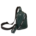 Borsa pettorale sportiva verde scuro con mini pochette e tracolla FIRRIGHT - Verde