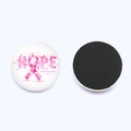 Aimant ruban rose sensibilisation cancer du sein avec texte Hope et dos magnétique - Motif de Texte Sensibilisation HOPE (JY9424-4)