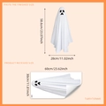 Halloween witte spook muursticker set voor decoratie inclusief afmetingen in inches - 30*60cm*1 Vel