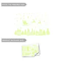 Luminous Christmas wall decals featuring Santa, reindeer, and snowflakes for home decor - Christmas Luminous Combo