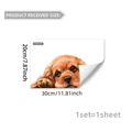 Sticker de fenêtre chien mignon automne avec design double face pour déco maison - 20*30cm*1 Feuille