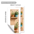 Self-adhesive 3D plant pot wall stickers set of 2 sheets for home decor 30x60cm - Pegboard Potted Style (B18552-KR)