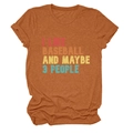 Détail du t-shirt orange brûlé avec slogan I Like Baseball et texture au style vintage - S / Orange Brûlé