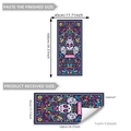 Dia de los Muertos sugar skull window static stickers for Halloween home wall decoration - 45x100cm (1 Sheet)