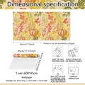 Sizing guide and installation steps for autumn pumpkin self-adhesive wallpaper roll - BZ20015 Glue-free--45*600cm