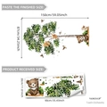 Autocollants muraux d'animaux de la forêt et bouleau pour décor de chambre d'enfant - Style d'Arbre Animaux de la Forêt (30*90cm*3pcs)