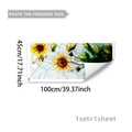 Zonnebloem statische raamfolie 45x100cm decoratieve privacy sticker glasfolie - Zonnebloem Stijl (BDJ18507) / 45*100cm*1 stuk
