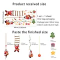 Christmas Santa Claus window clings set for holiday home decoration with various sizes - Santa Claus Climbing Rope Ladder Style (DJ7038) / 30*60cm
