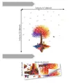 Stickers muraux arbre coloré et animaux de la forêt pour décoration de chambre d'enfant - Arbre Animal Aquarelle (M16150)