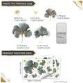 Adesivi murali foglie di ginkgo oro decorazione salotto set di 3 fogli 20x30cm - Stile di Stampa a Caldo Foglia di Ginkgo (TJ008) / 3 Fogli (20*30cm)