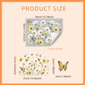 Colorful daisy and butterfly static window film with double-sided visible floral design - Daisy Sunflower Style (DJ8715)