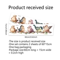 Juego de pegatinas de pájaros y ramas para cristal incluye dos láminas de 60x15cm - 15*60cm*2 Hojas
