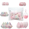 Détail du set d'éponges maquillage marbrées avec étui de rangement et sac givré - En Sachet Mix Rose Ensemble de 21 Pièces / Mix Rose Ensemble de 21 Pièces