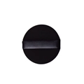 Esponja de maquillaje negra sin látex con cinta para aplicación en seco y húmedo de base fluida - Paquete suelto negro (Sin bolsa)