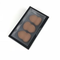3-piece brown beauty blender sponge set in a black window box for makeup application - Coffee