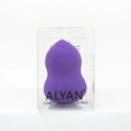 Purple gourd-shaped non-latex beauty blender sponge in a clear branded gift box - Purple