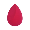Detail of soft teardrop beauty sponge in vibrant rose red for smooth makeup application - Rose Red