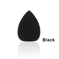 Hydrofiele latexvrije make-up spons in zwart voor een naadloze applicatie - Schuine druppelvorm / Zwart