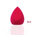 Hydrophilic wine red teardrop beauty blender sponge for makeup blending - Slanted Teardrop Shape / Rose Red