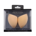 Set de 2 esponjas de maquillaje beige sin látex en caja transparente con colgador - lágrima / Color Piel