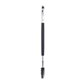Close-up of double-ended makeup brush with angled flat tip and spoolie brush head - Double Ended Brow Brush