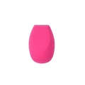 Roze make-up spons zonder latex met platte zijde voor een vlekkeloze applicatie - Geometrische Gefacetteerde Stijl / Rozerood