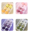 Set di 8 spugnette per trucco sfumate in vari colori con custodia trasparente inclusa - Colori Misti Casuale (Nota)