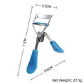 Recourbe-cils bleu ciel portable avec cadre en métal argenté et dimensions de 11 cm - Bleu / Sac OPP