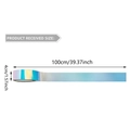 Holographic colorful decorative PVC wall sticker tape with measurement dimensions 100x4cm - Iridescent Holographic / JDX12000 (4*100cm)