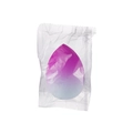 Purple gradient teardrop makeup sponge in clear packaging for seamless blending - Bag Packaging / Purple Gradient