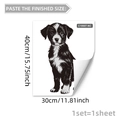 Detail of creative dog silhouette wall sticker with dimensions 40x30cm for home decor - Puppy Dog Style (C18507) / 30*40cm
