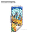 Middle East camel stained glass window sticker for living room 45x100cm decoration - D13549--45*100cm*1pcs