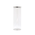 Professional clear round PET packaging cylinder for beauty blenders and makeup sponges - 15.8x5.5cm (Custom Model)