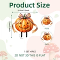 Afmetingen en specificaties van de 2D Halloween pompoen tuinberichten decoratie - 19.1x15cm