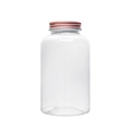 500ml Transparente Vorratsdose mit roségoldenem Metalldeckel für Make-up-Schwämme - Leere Driftflasche / Transparent