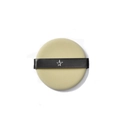 Borla de maquillaje redonda beige tipo marshmallow con cinta de estrella negra - Estilo de Estrella Redonda Desnudo / Té crema