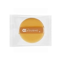 Ginger yellow round cushion puff with DUBHE logo and champagne ribbon handle - Yellow Round (Bagged)