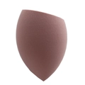Dusty rose teardrop makeup sponge with slanted edge for precise beauty application - Gray