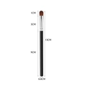 Profi Concealer Pinsel mit 13cm schwarzem Griff und Maßen auf weißem Hintergrund dargestellt - Einzelner Lidschatten Concealer Pinsel