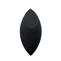 Black teardrop makeup sponge with olive-shaped flat cut for precise beauty application - Olive Cut Bulk / Black